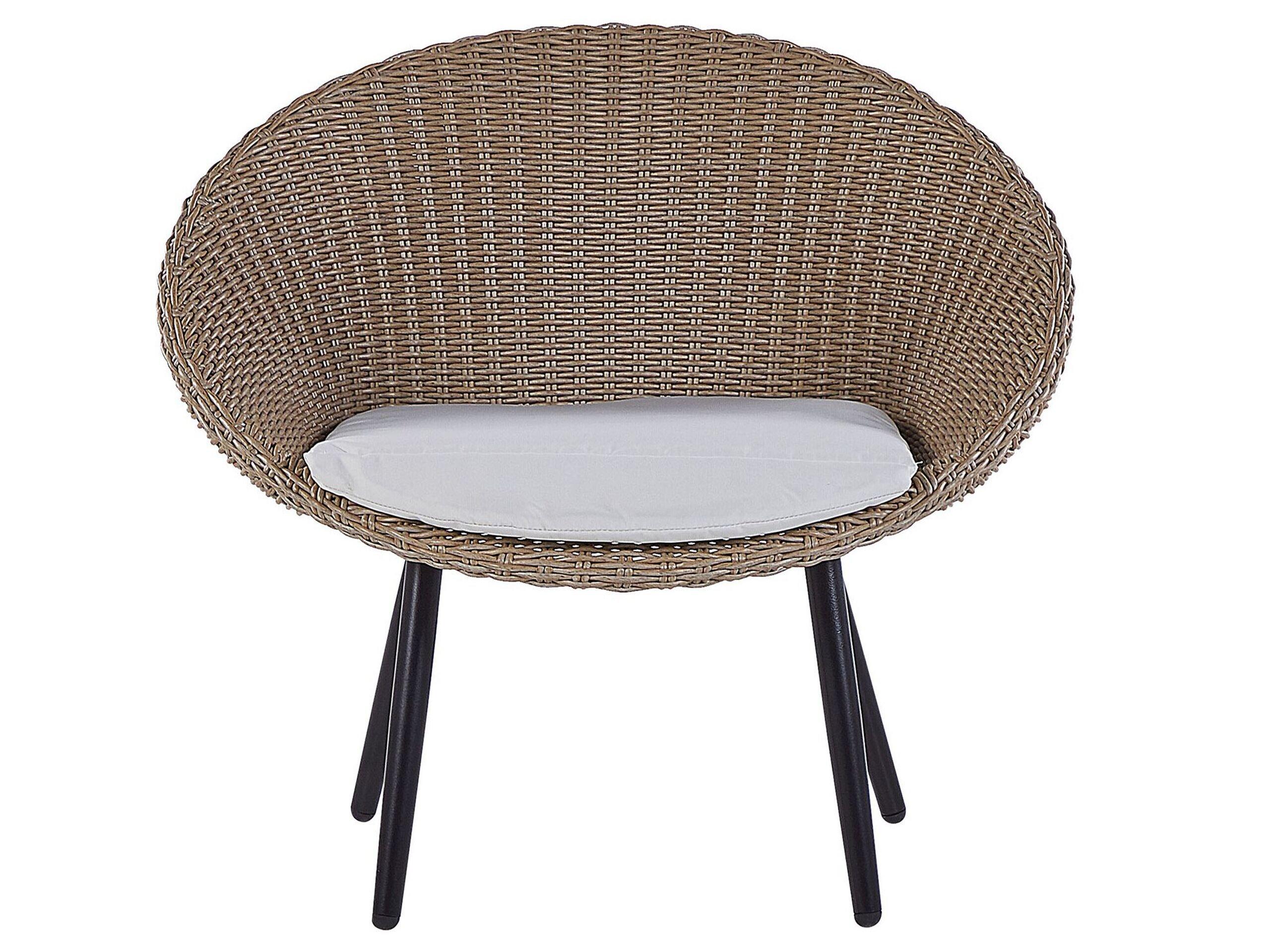 Beliani Bistro Set aus PE Rattan Boho ORTIGIA  