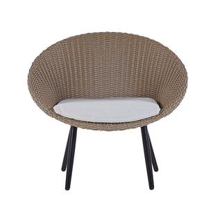 Beliani Bistro Set aus PE Rattan Boho ORTIGIA  