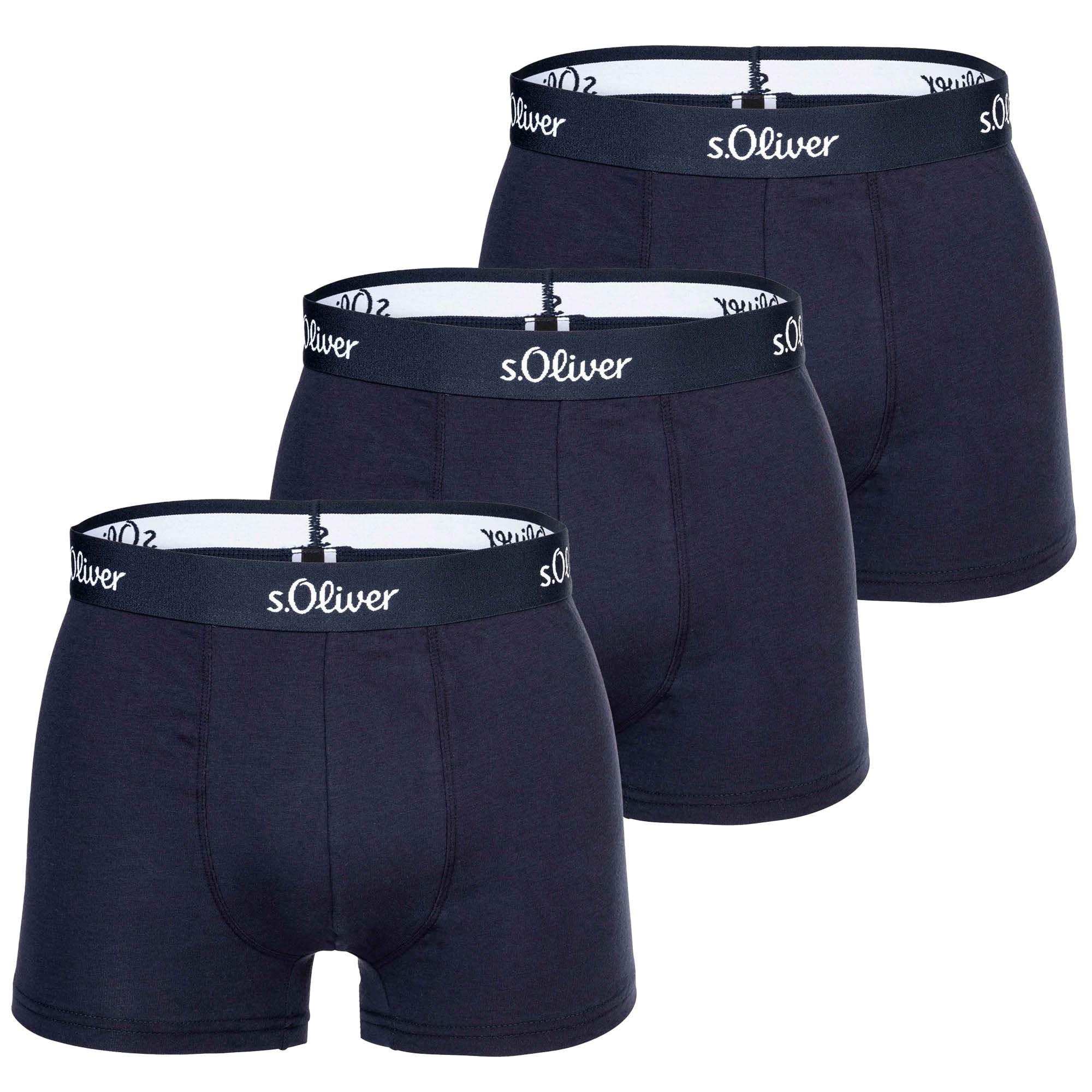 Image of Boxershort 3er Pack Stretch Herren Marine XXL