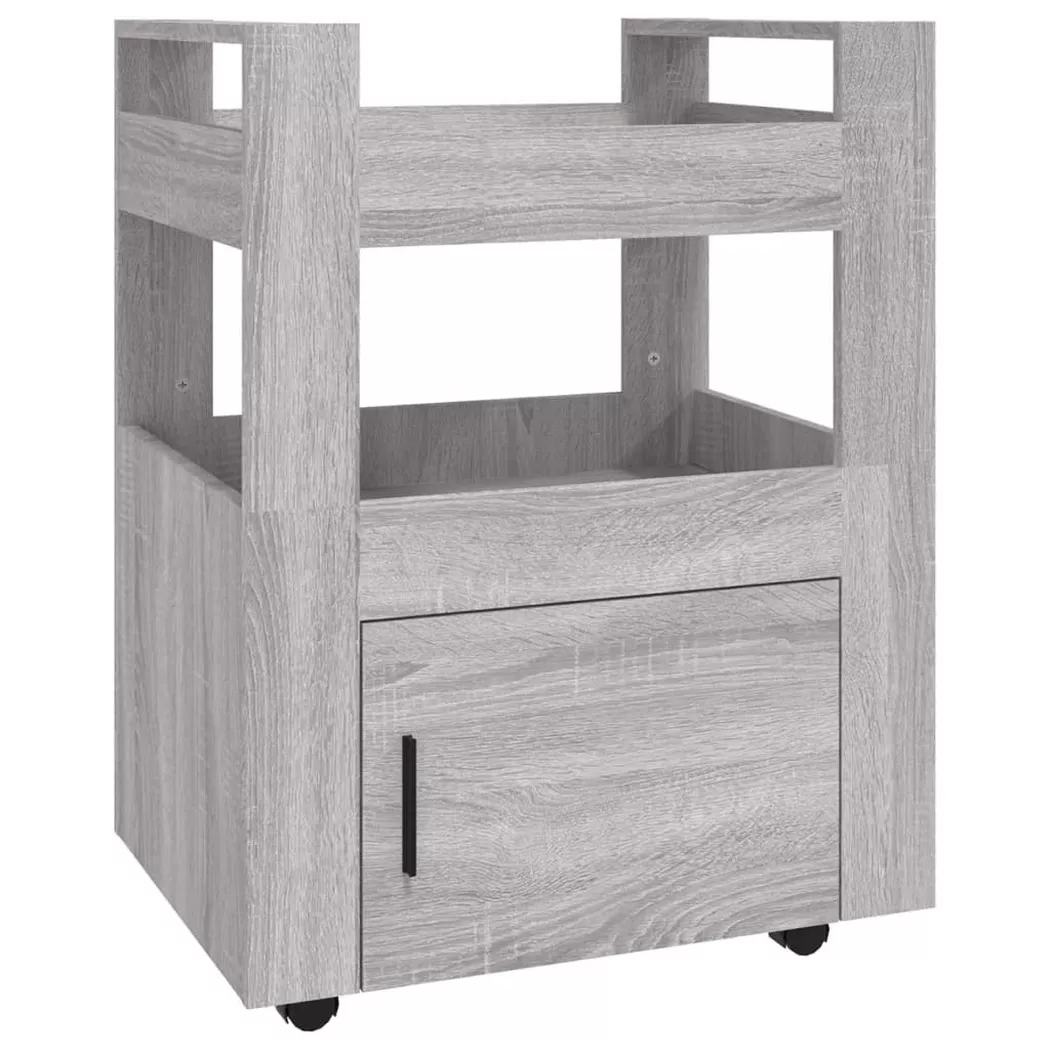 VidaXL - carrello da cucina, One Size, Grigio