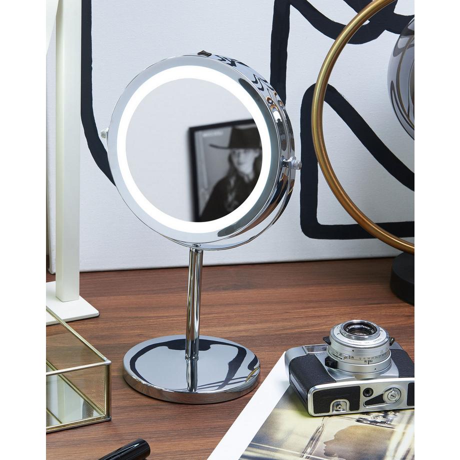 Beliani  Specchio per make-up en Ferro Glamour VERDUN 