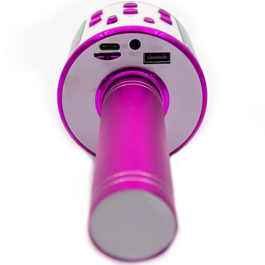 DENVER  Microfono karaoke Bluetooth con altoparlante integrato. Rosa 