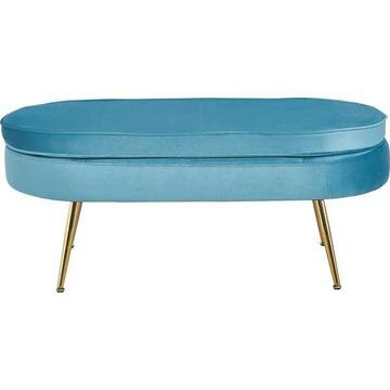 Sitzpouf oval Samt