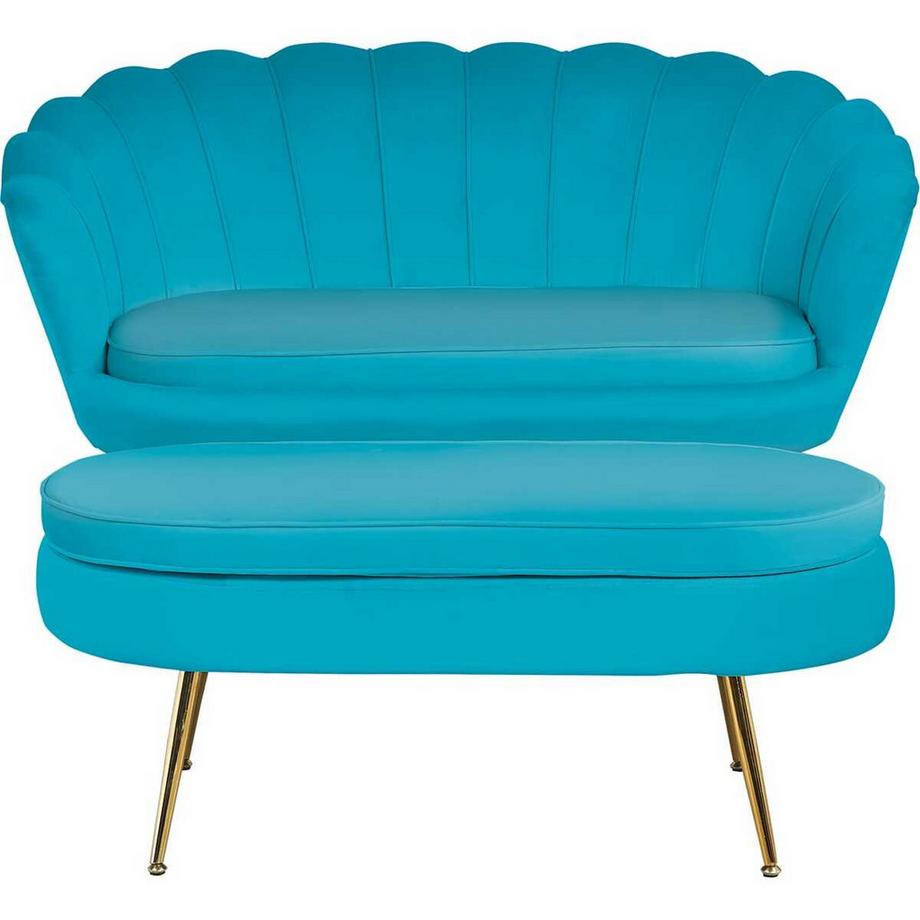 mutoni Sitzpouf oval Samt  