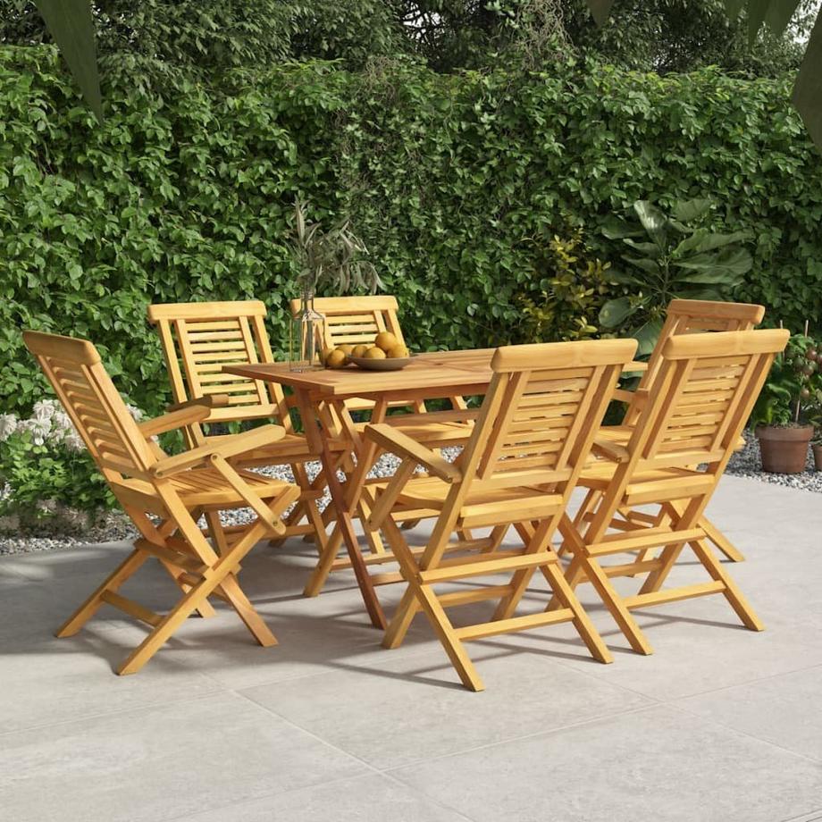 VidaXL Chaise de jardin pliante bois  