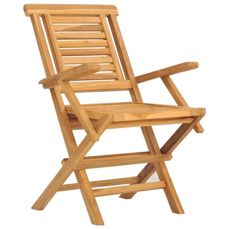 VidaXL Chaise de jardin pliante bois  