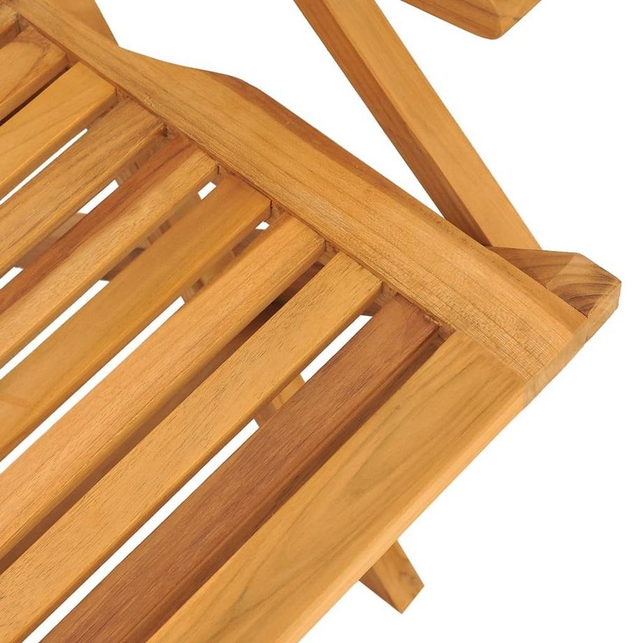 VidaXL Chaise de jardin pliante bois  