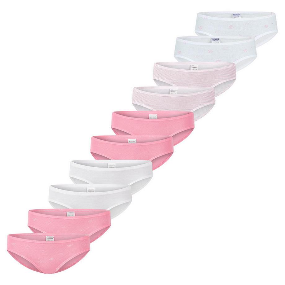 10er Pack 95/5 Kids Girls Organic Cotton - Slips