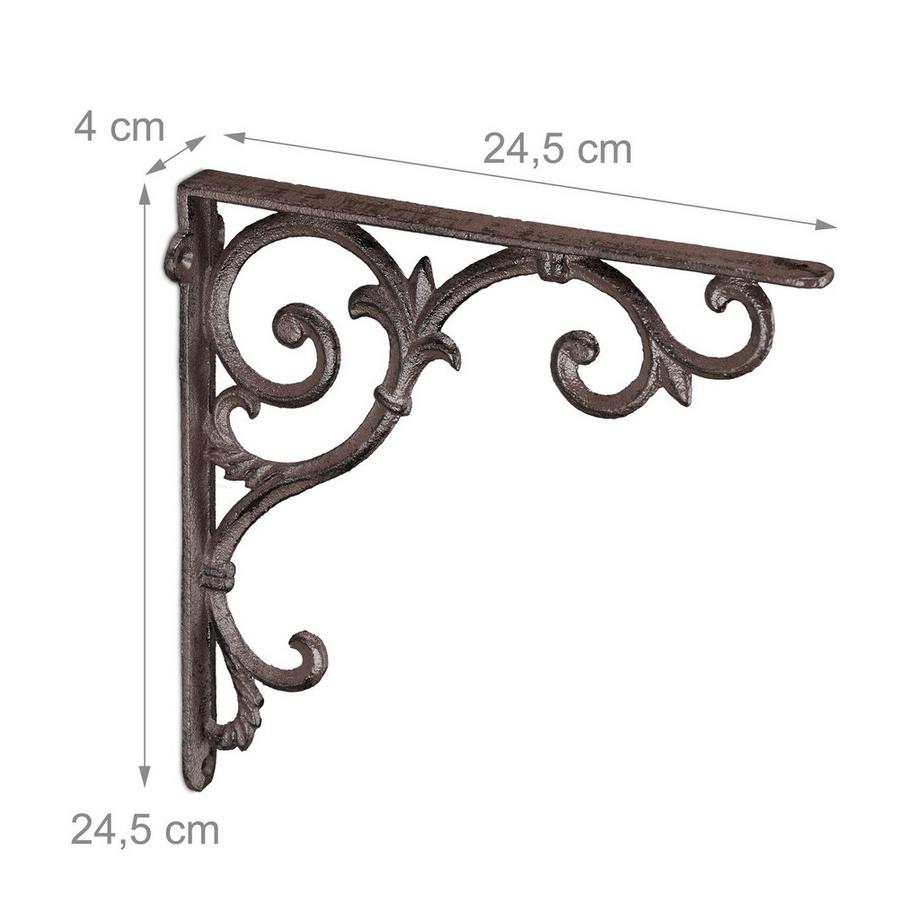 Northix Ensemble de supports d'étagère, design vintage  