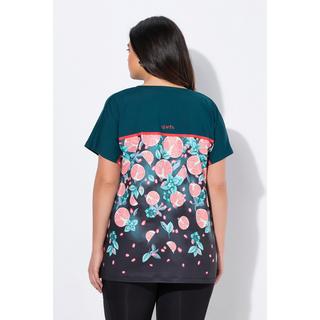 Ulla Popken Oversized Carré-Ausschnitt Halbarm Funktionsshirt  