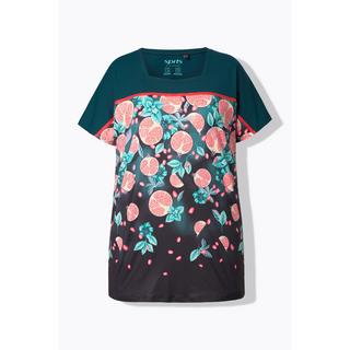 Ulla Popken Oversized Carré-Ausschnitt Halbarm Funktionsshirt  