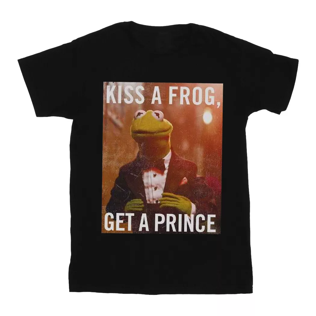 Disney - The Muppets Kiss A Frog Get Prince TShirt, für Damen, Schwarz, Größe XL
