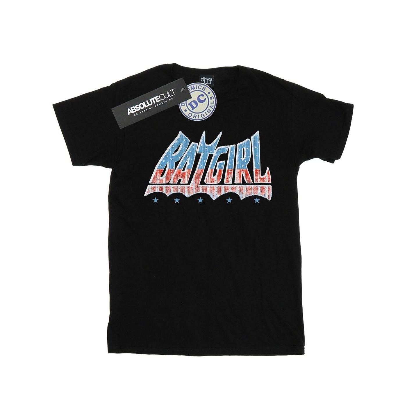 Image of Batgirl American Logo Tshirt Herren Schwarz XXL