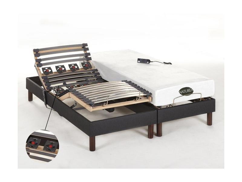 NATUREA Set da relax doghe e sospensioni in memory foam tessuto antracite THESEE di NATUREA Motori  