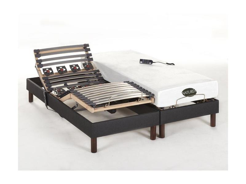 NATUREA Set da relax doghe e sospensioni in memory foam tessuto antracite THESEE di NATUREA Motori  