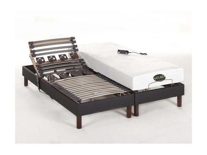 NATUREA Set da relax doghe e sospensioni in memory foam tessuto antracite THESEE di NATUREA Motori  