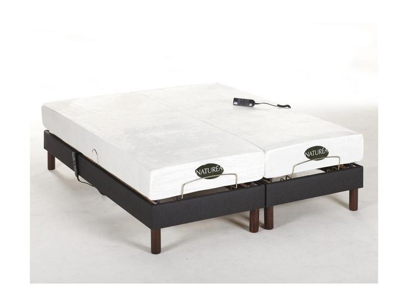 NATUREA Set da relax doghe e sospensioni in memory foam tessuto antracite THESEE di NATUREA Motori  