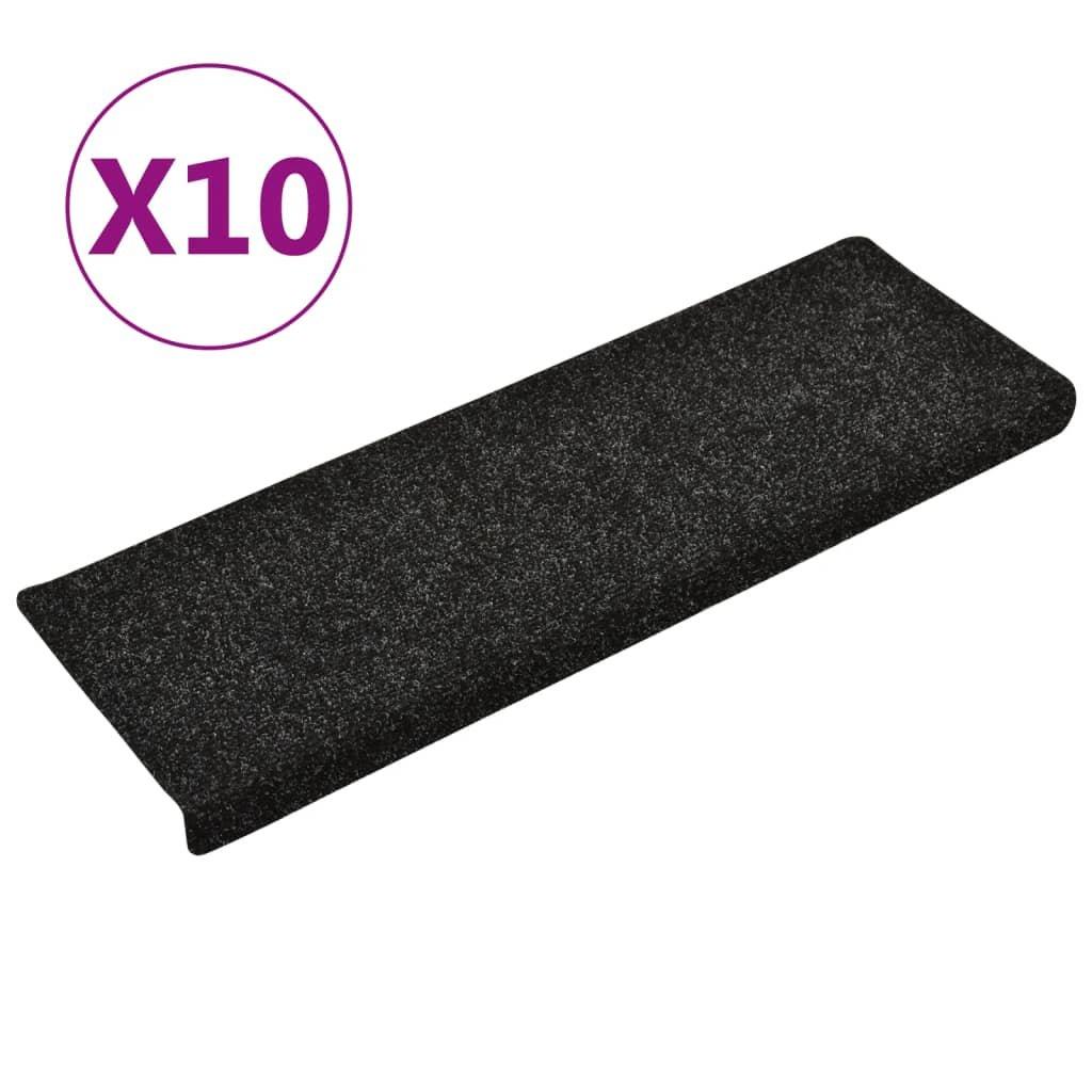 VidaXL Tapis de marches d'escalier  pcs aiguilleté polypropylène  