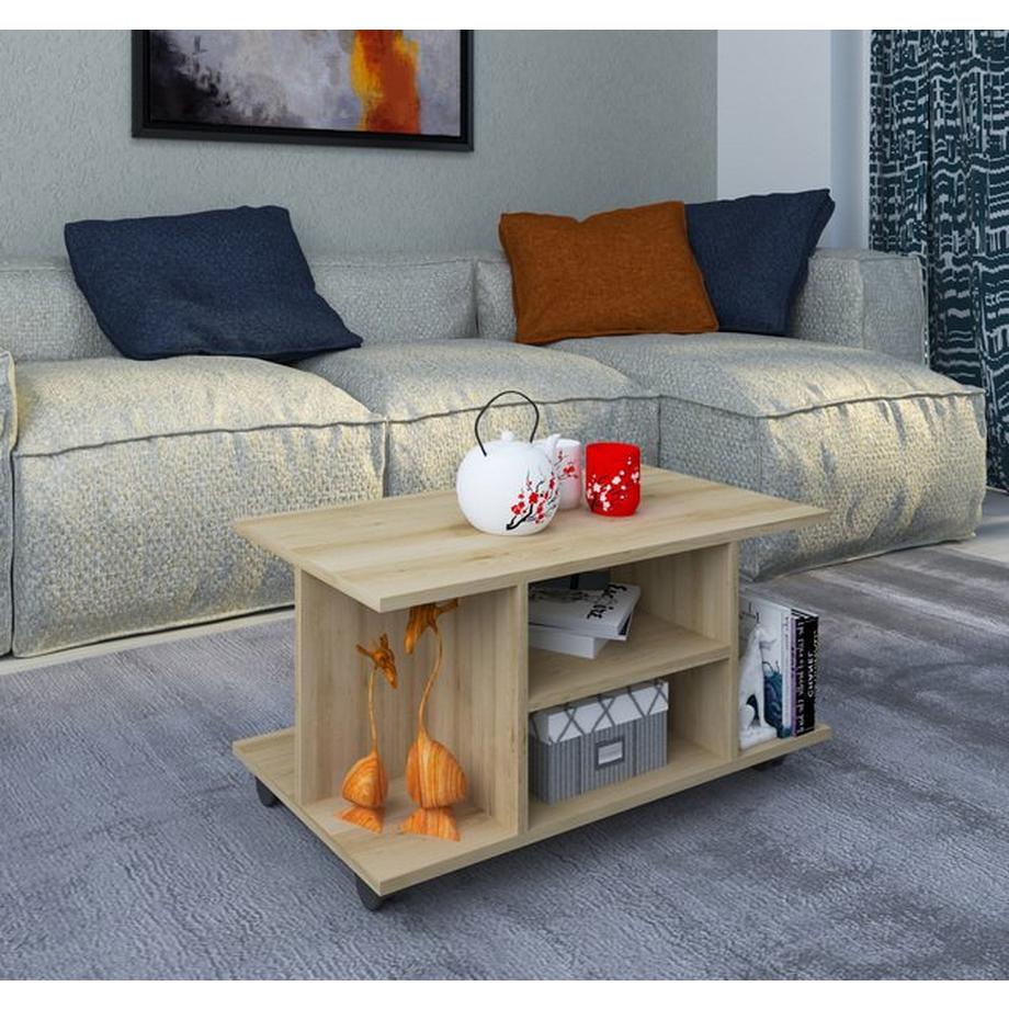 VCM Holz Beistelltisch  Findula  