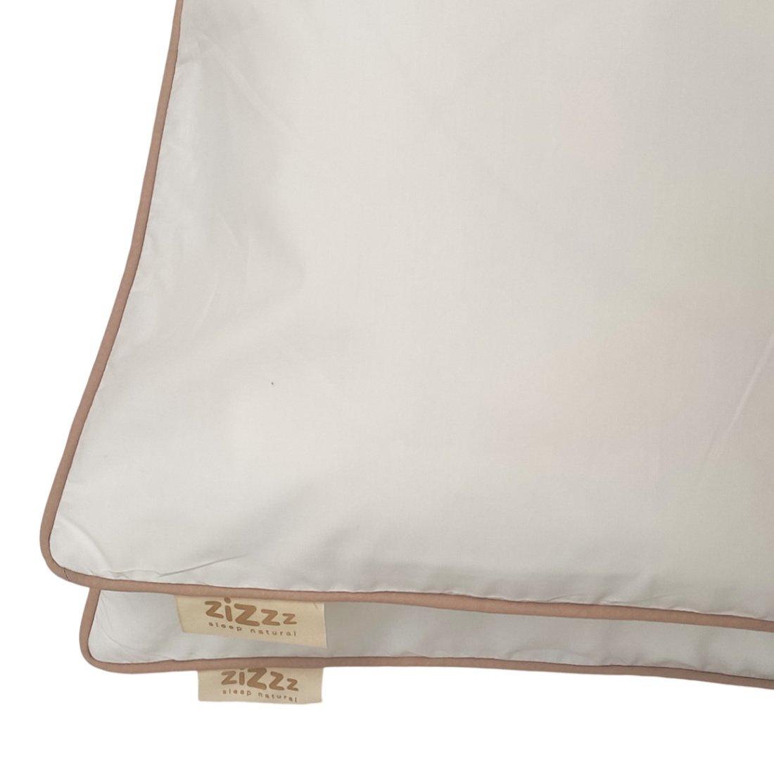 Zizzz Taie d'oreiller en percale de coton bio 60x60 cm  