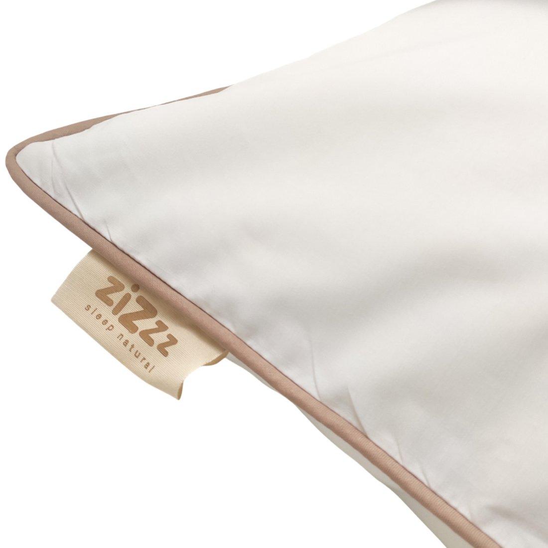 Zizzz Taie d'oreiller en percale de coton bio 60x60 cm  