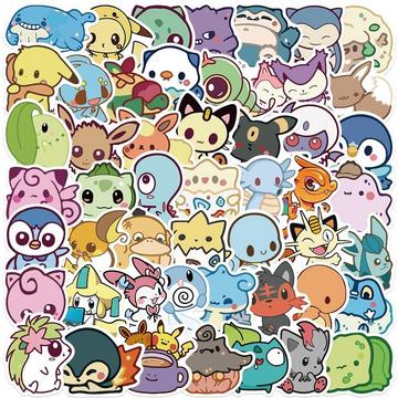 Aufkleber - Pokémon im Kawaii-Stil - 50 Stk