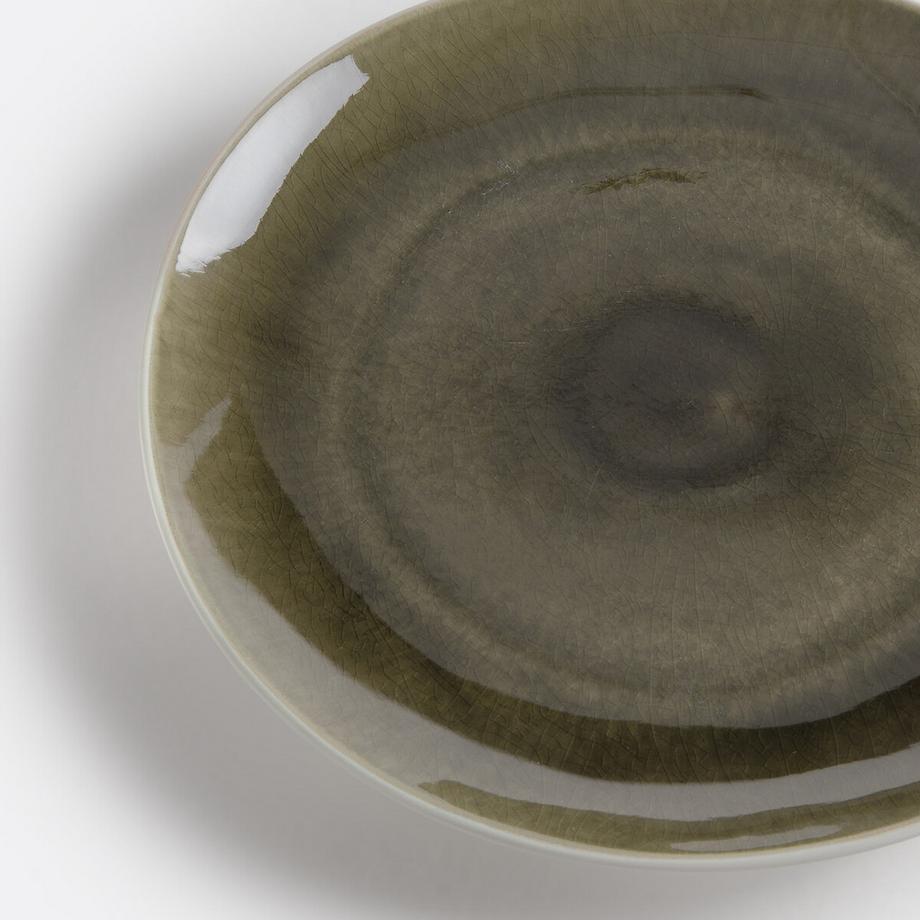 La Redoute Intérieurs Lot 4 assiettes plates craquelées  