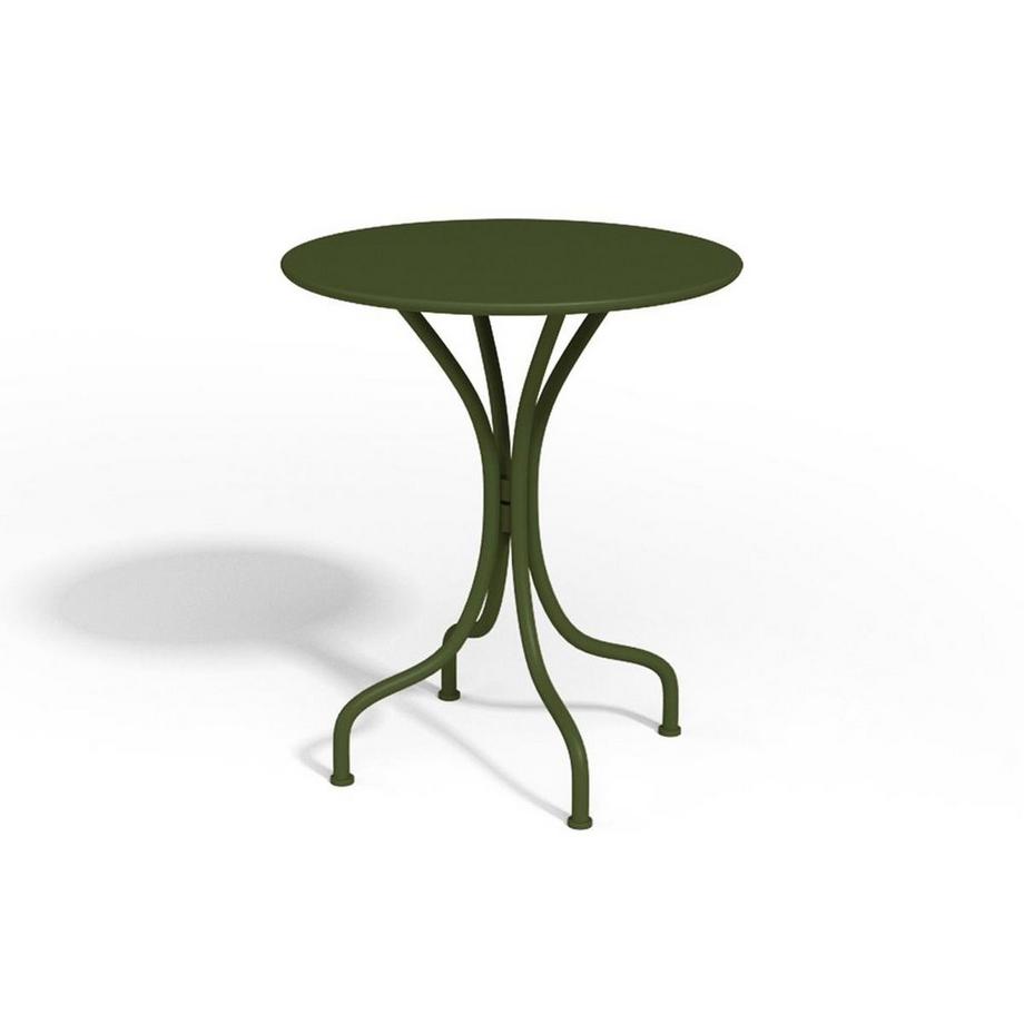 Table ronde de jardin D.60cm en métal - Kaki - MIRMANDE de MYLIA