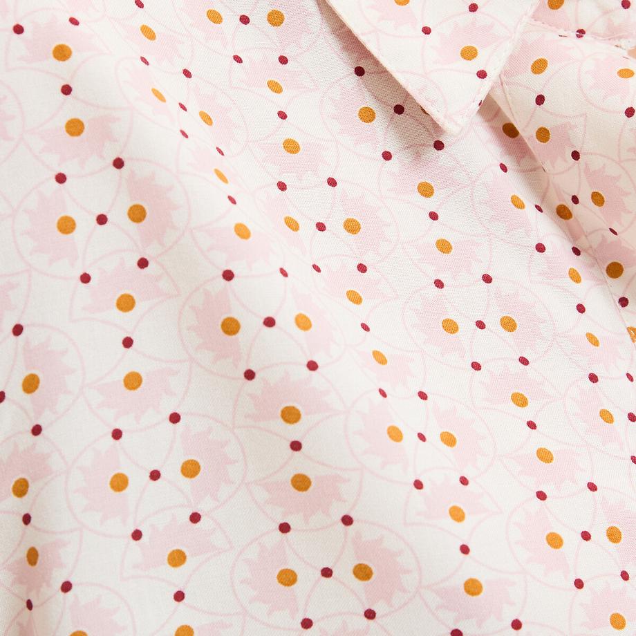 La Redoute Collections Fliessendes Nachthemd mit Pünktchenmuster  