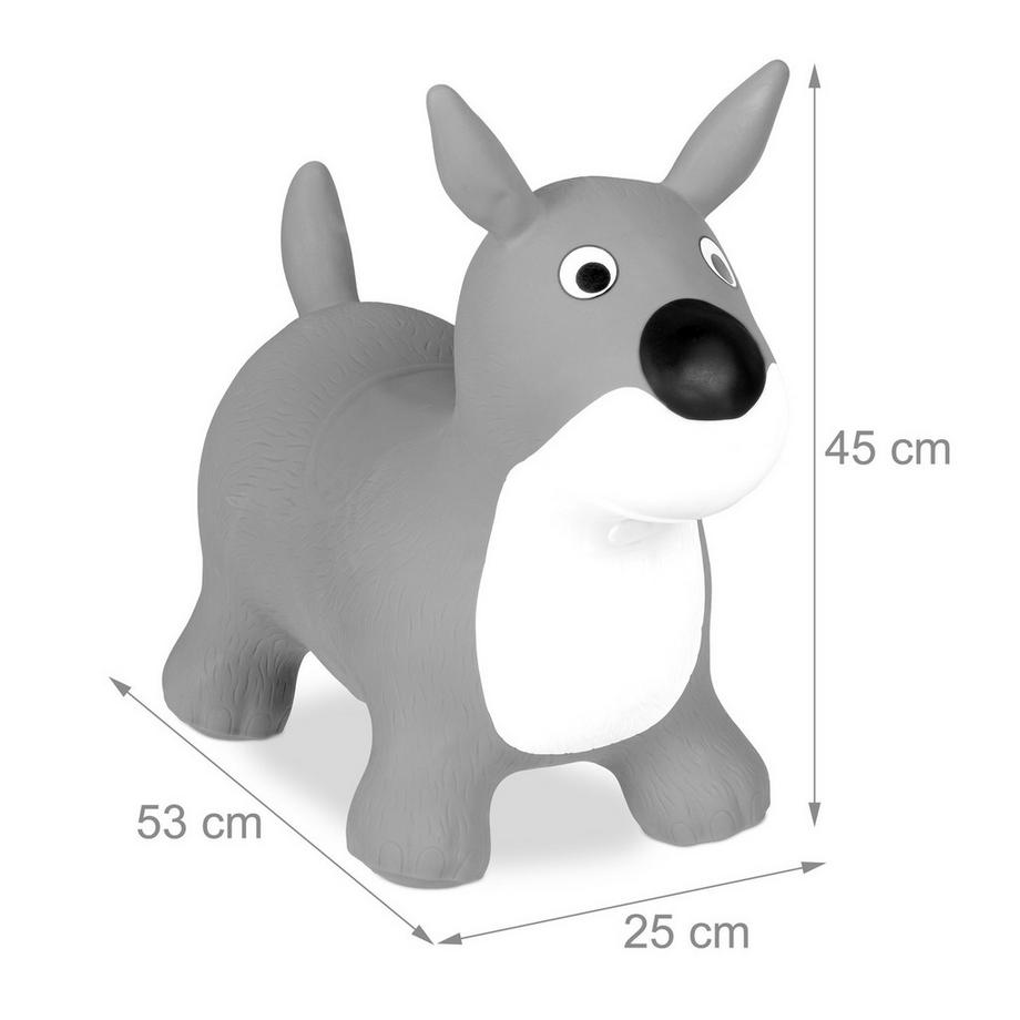 B2X  Chien sauteur en gris 