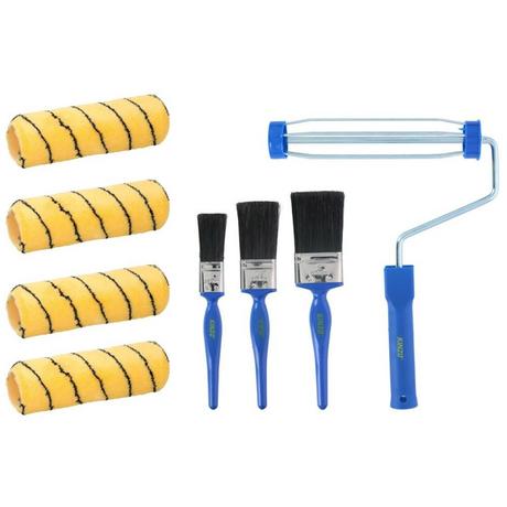 KINZO Ensemble de peinture, ensemble de rouleaux avec pinceaux - 8 pièces  