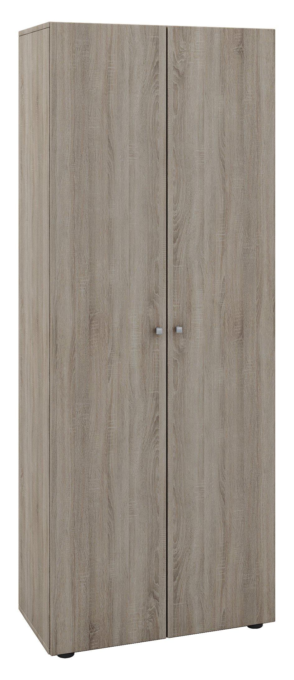 VCM Holz Kleiderschrank | 5 Fächer | Maße ca. B. 70 x  H. 178 x T. 40 cm | 2 Drehtüren | erweiterbar | Schrank - Vandol  