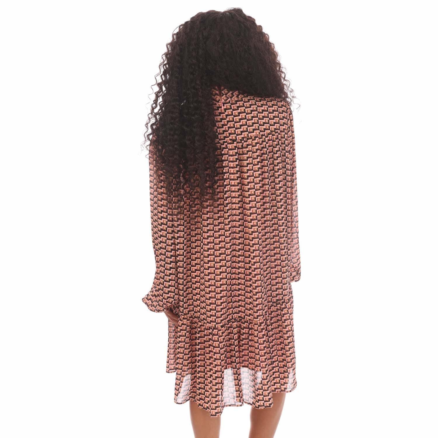 HUGO Kesura1 Abito Midi Stampa Geometrica  