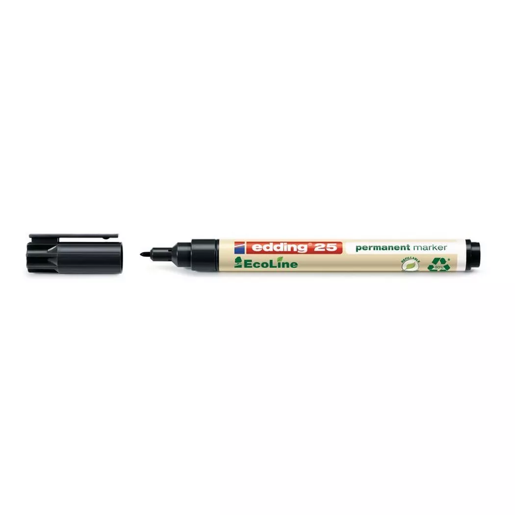 edding 25 Ecoline Permanent Marker Black 4-25001