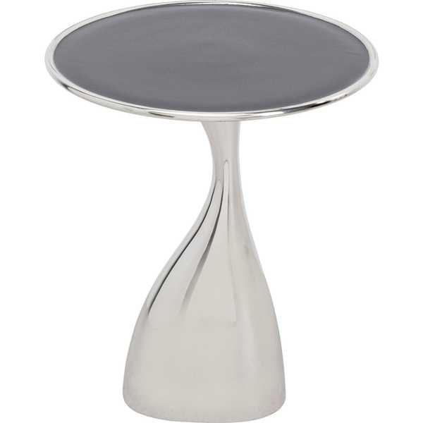 KARE Design Beistelltisch Spacey silber rund 36  