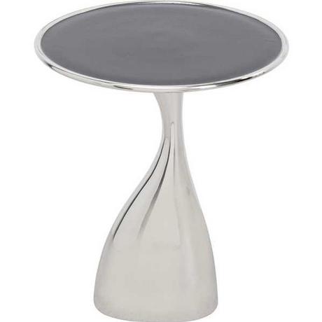 KARE Design Beistelltisch Spacey silber rund 36  