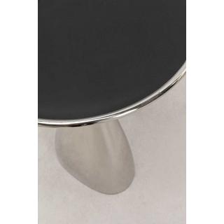 KARE Design Table d&#039;appoint Spacey argent rond 36  