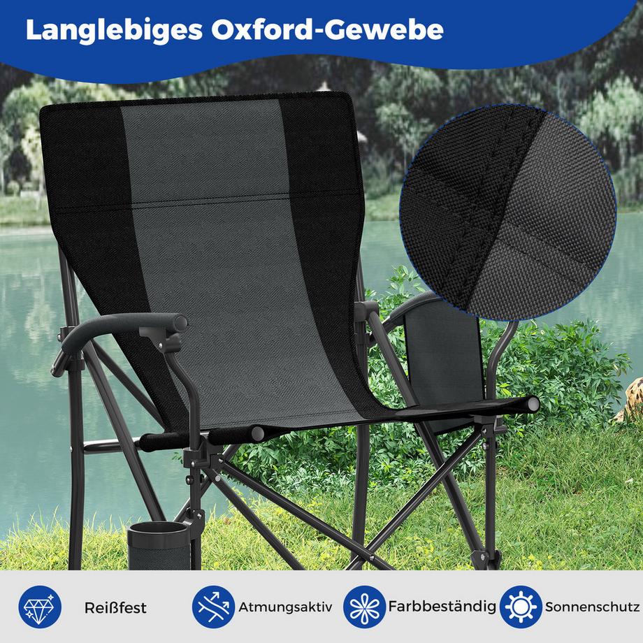 Northix  Klappbarer Campingstuhl, 160 kg Tragkraft 