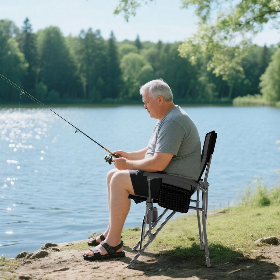Northix  Klappbarer Campingstuhl, 160 kg Tragkraft 
