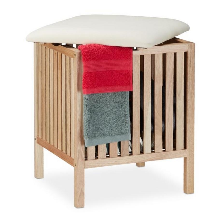 Wäschekorb mit Sitz