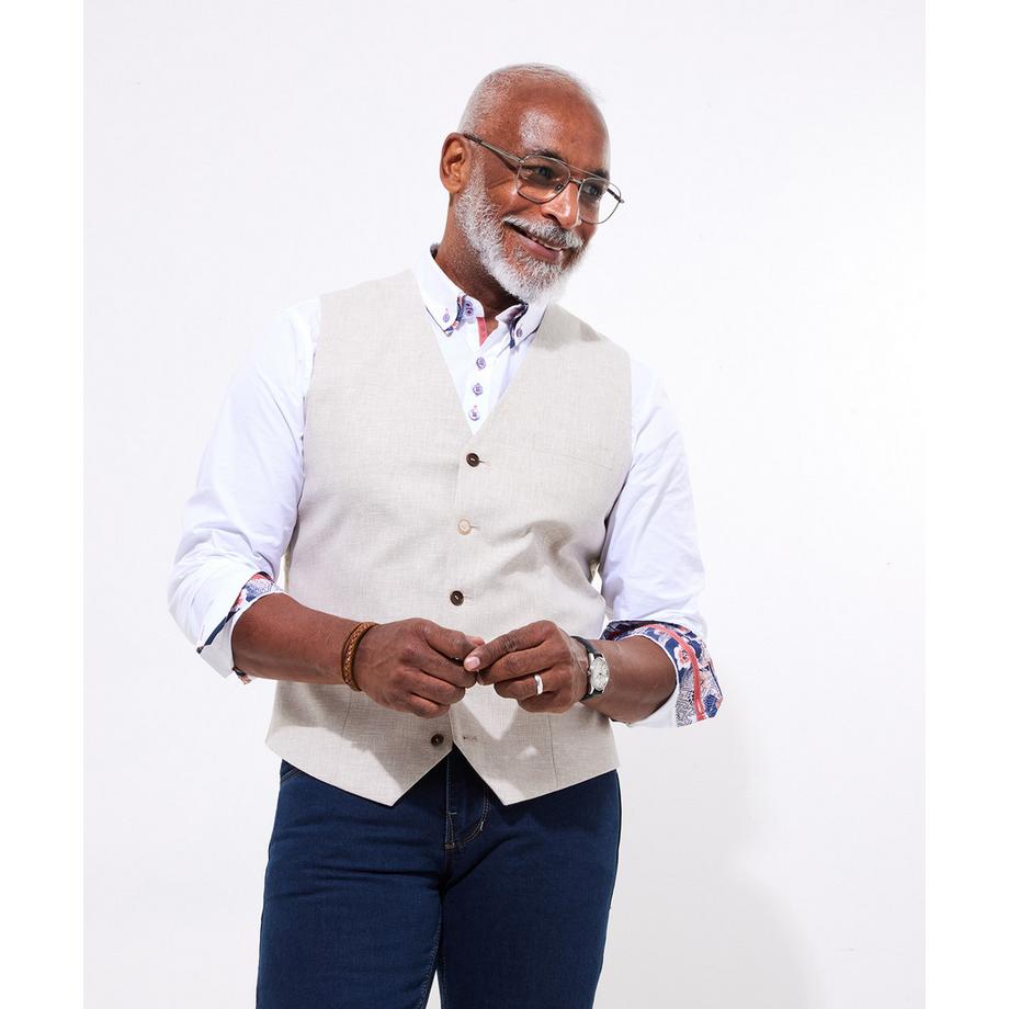 Joe Browns Veston Lin Mélangé Tissé  