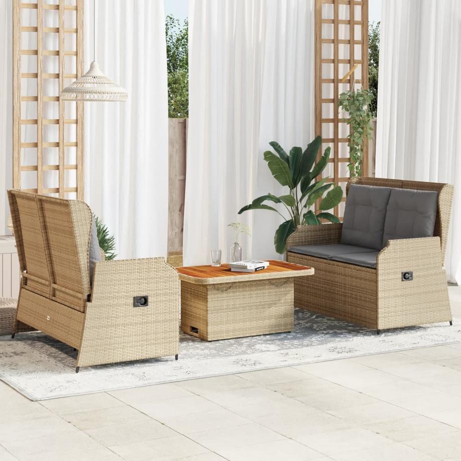 VidaXL set salotti da giardino Polirattan  