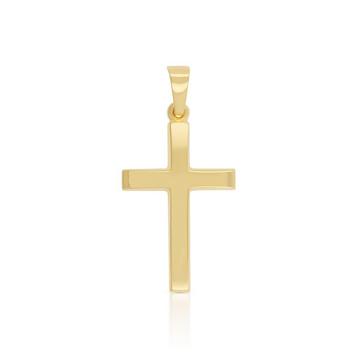 Pendentif croix en or jaune 750, 28x14mm