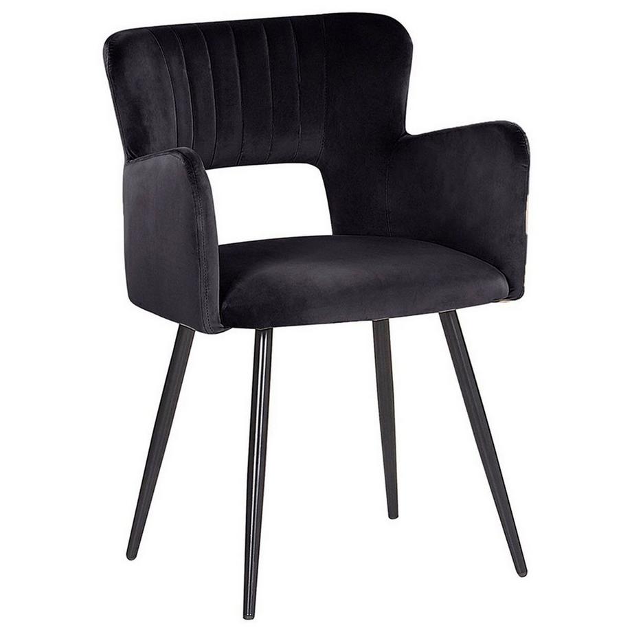 Beliani Set di 2 sedie da pranzo en Velluto Moderno SANILAC  