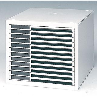 Styro office drawer box, white  