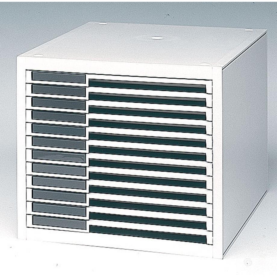 Styro boîte à tiroirs de bureau, blanc  