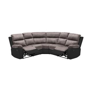 Vente-unique Relaxsofa Ecksofa Microfaser Kunstleder TOLZANO  