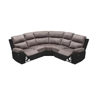 Vente-unique Relaxsofa Ecksofa Microfaser Kunstleder TOLZANO  