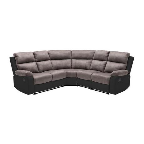 Vente-unique Relaxsofa Ecksofa Microfaser Kunstleder TOLZANO  