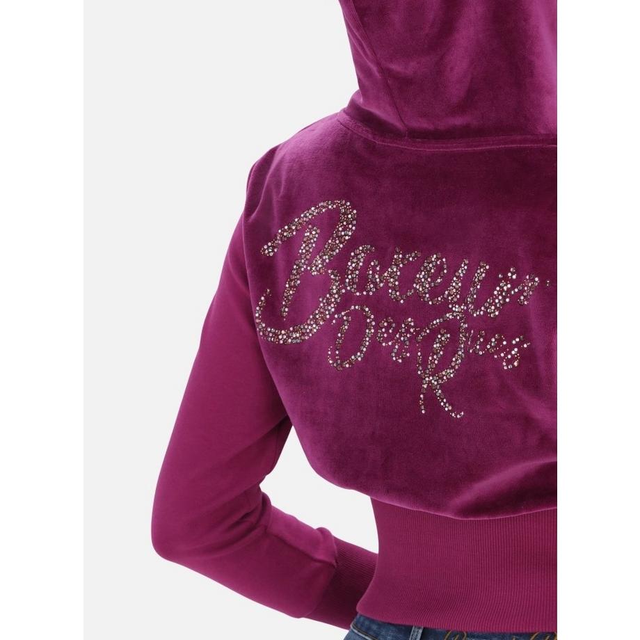 BOXEUR DES RUES Sweat à Capuche Zippé en Velours  